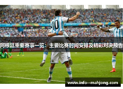 阿根廷重要赛事一览：主要比赛时间安排及精彩对决预告