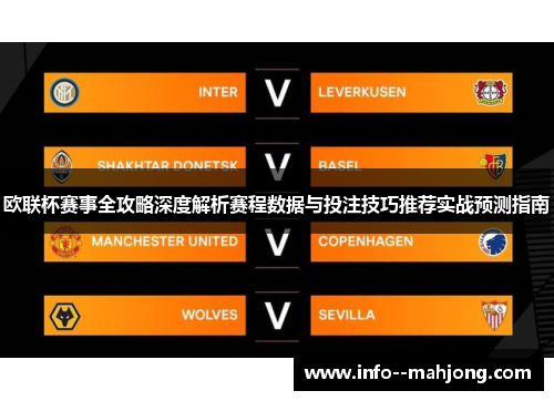 欧联杯赛事全攻略深度解析赛程数据与投注技巧推荐实战预测指南 欧联杯赛事全攻略深度解析赛程数据与投注技巧推荐实战预测指南